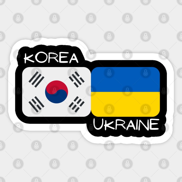 Korean Ukrainian - Korea, Ukraine Sticker by The Korean Rage